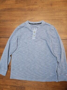 art class Light Blue Long Sleeve Henley Tee